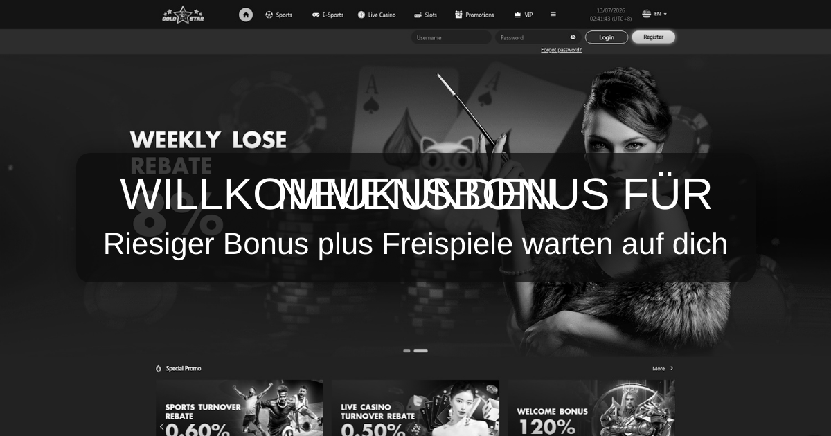 GoldStar Casino Offizielle Seite